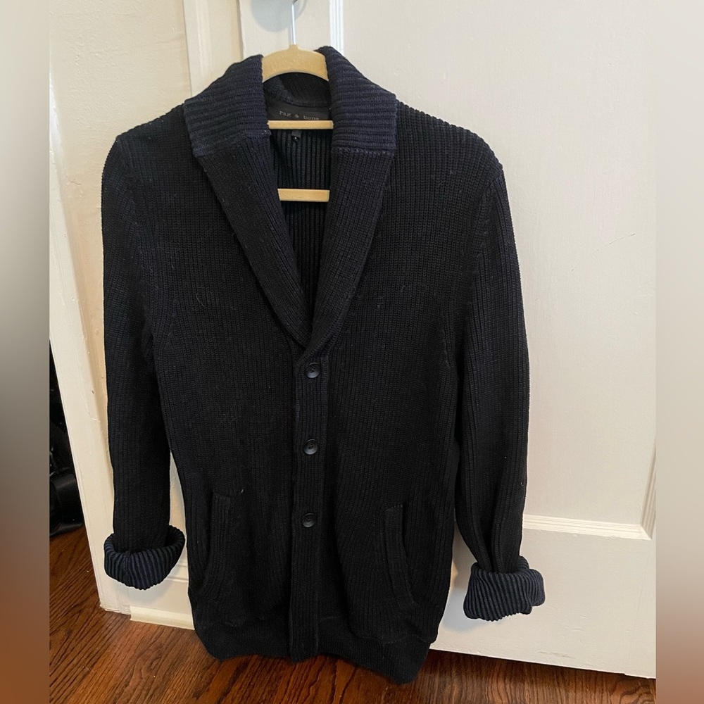 Mens Rag & Bone Cardigan Sweater